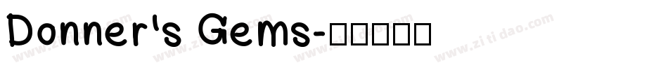 Donner's Gems字体转换